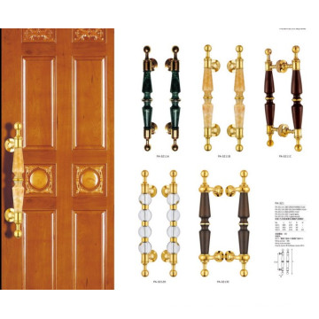 Best Price Big Size Gold Crystal Door Handle for Commercial Door